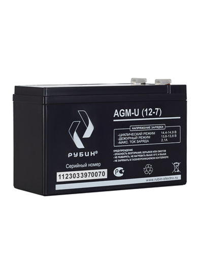 Аккумулятор РУБИН 12V 7Ah AGM