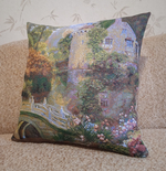 Декоративный гобеленовый чехол Таинственный пруд 47х47