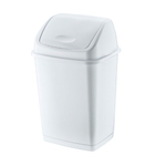 Контейнер для мусора с плавающей кр. "Фантазия" 50л 09705 белый