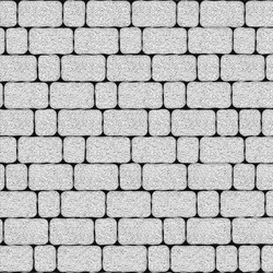 Тротуарная плитка Арена - Гранит Белый, комплект из 2 видов плит