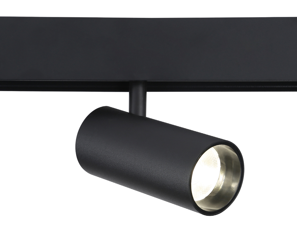 Светильник светодиодный для шинопровода Magnetic GL3833 BK черный IP20 15W 4200K 48V 24° D57*128