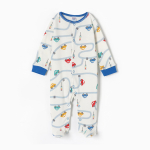 Комбинезон детский цвет белый/машинки, р. 62 10202044 (BONITO)