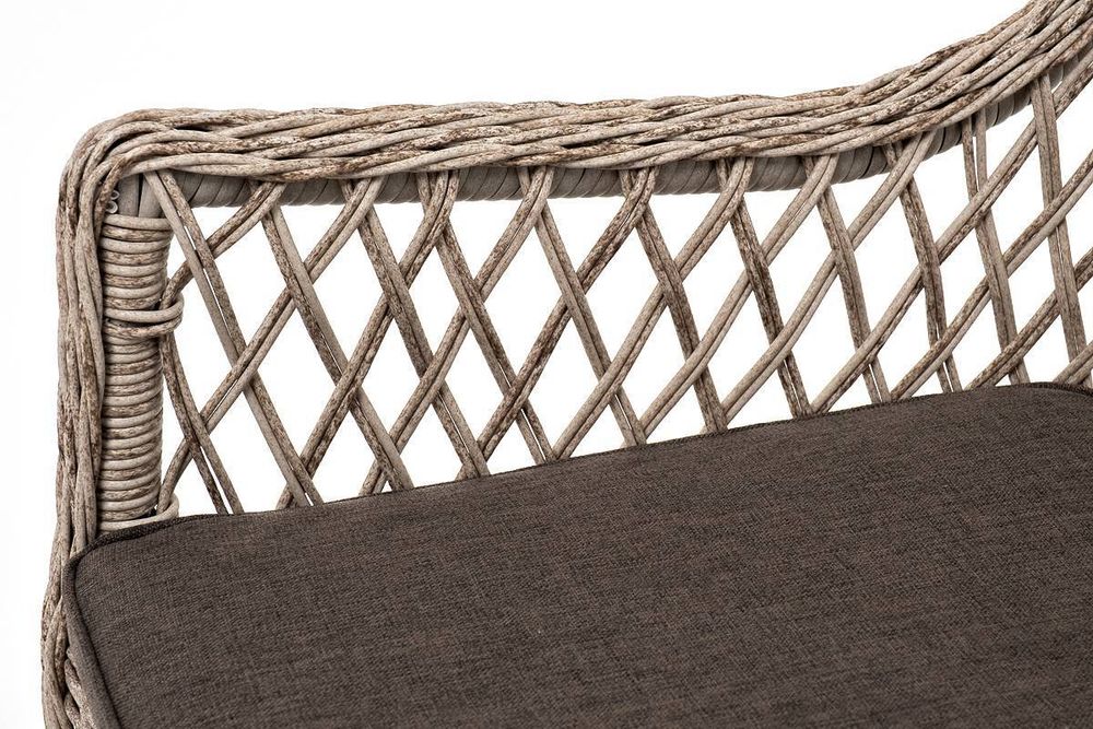 "Эспрессо-80 L" обеденная группа плетеная, цвет бежевый