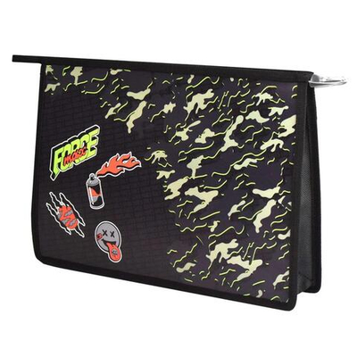 Папка для тетрадей А4 пластиковая 1 отделение "Камуфляж" (Феникс+)