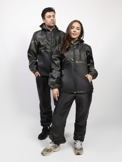 Спортивный костюм Prival Ветровлагозащитный, чёрный + кмф К4