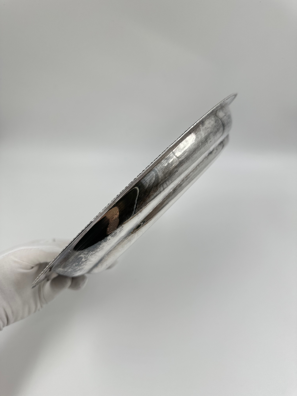 Блюдо посеребренное