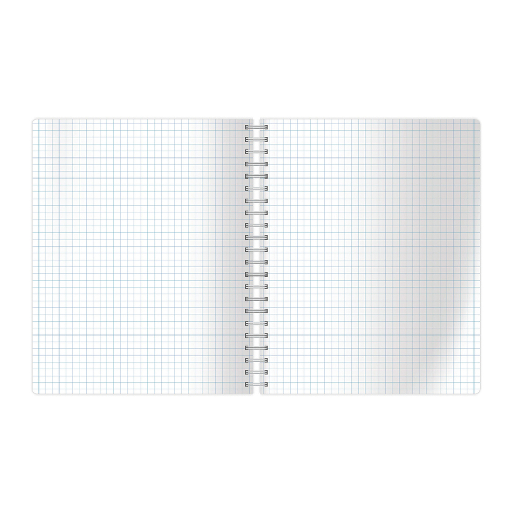 Тетрадь 160л., А4 клетка на гребне BG "Energy", глянцевая ламинация, твердая обложка