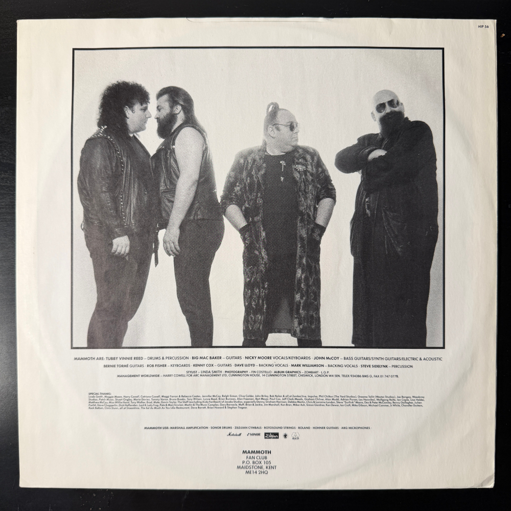 Mammoth ‎– Mammoth (Англия 1989г.)