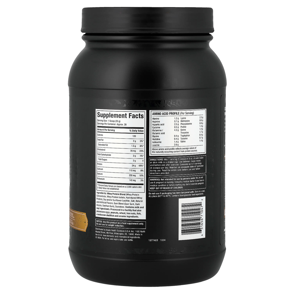 MuscleTech, Nitro-Tech™ Whey Gold, сывороточный протеин для гурманов, со вкусом ванильного крема, 907 г (2 фунта)