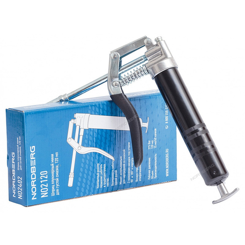 NORDBERG (NO2120) Шприц плунжерный мини для густой смазки, 120 мл