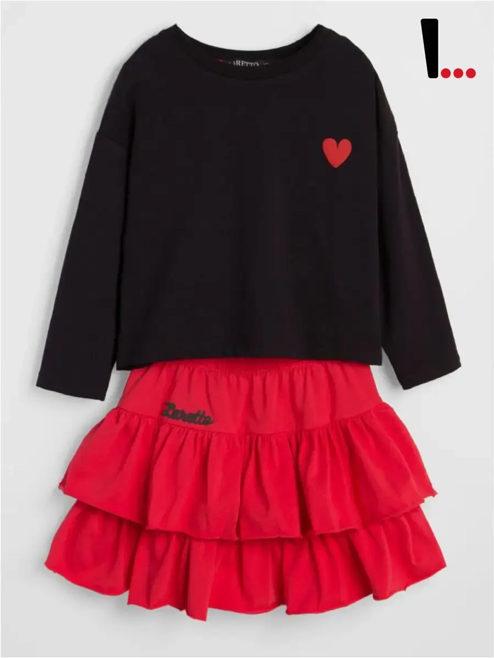 Костюм для девочки с сердечком