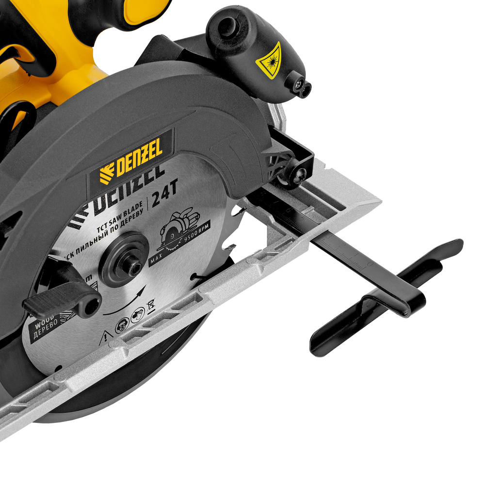 Пила циркулярная аккумуляторная бесщет. CCSH-BL-20-185, 185 мм, Li-Ion, 20 В// Denzel