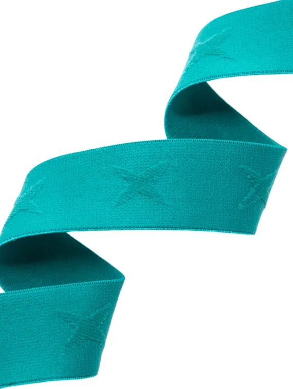 Резинка широкая, 35 мм, звезды, ментол