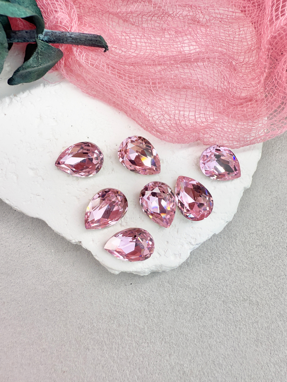 Капля Drop 14*10 мм, Rose