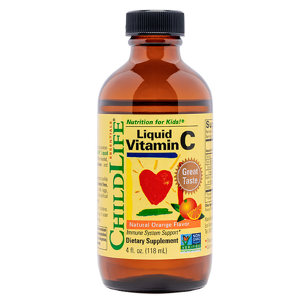 ChildLife, Жидкий витамин С со вкусом апельсина, Liquid Vitamin C Natural Orange, 118 мл