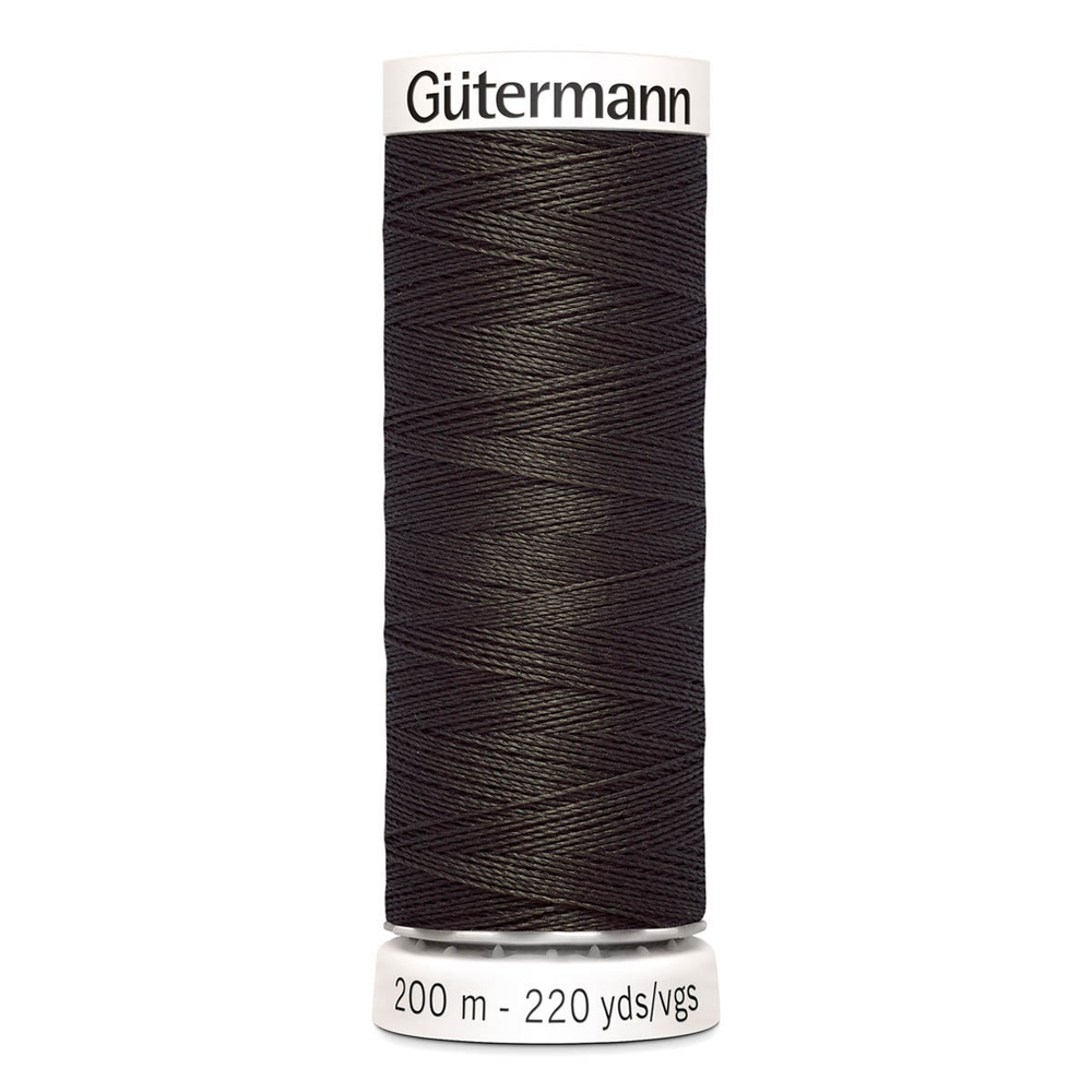 01 Нить Sew-All 100/200 м для всех материалов, 100% полиэстер Gutermann 748277 (671 т.серо-коричневый)