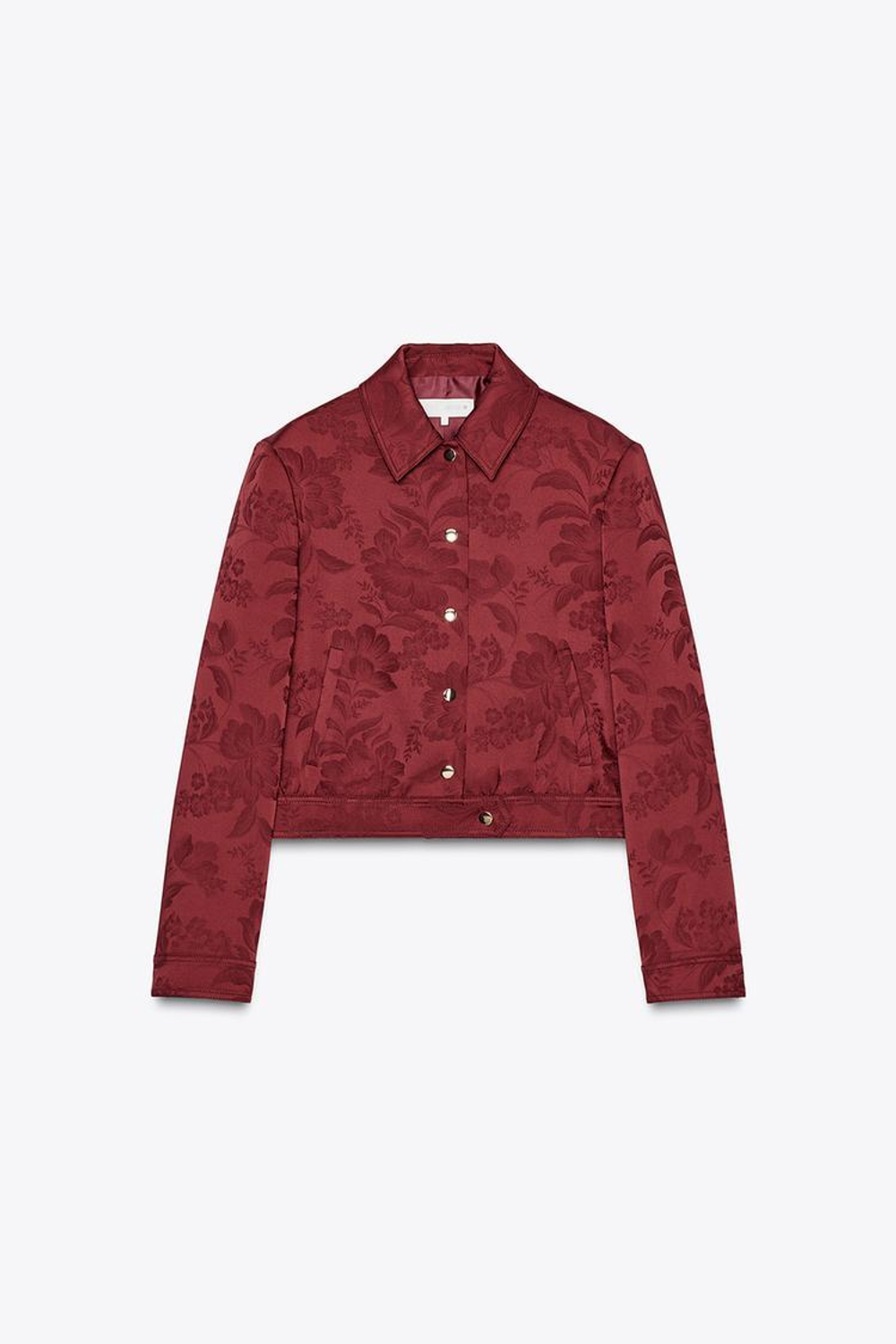 ZARA ЖАККАРДОВЫЙ БОМБЕР, ЦАЕТ БУРГУНДСКОГО ВИНА