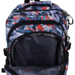 Рюкзак школьный 38*25*12см, серый, 2отдел+карман, 2бок.кармана