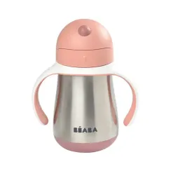 Поильник термос Beaba Tasse Paille Old Pink