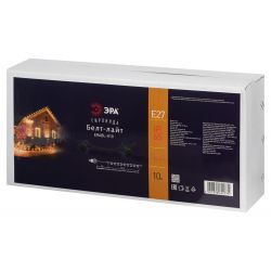 Гирлянда ЭРА ERABL-K10 уличная Белт Лайт набор 10 м шаг 50 см цоколь Е27