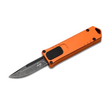 Автоматический нож Boker 06EX267 USB OTF 2.0 Burnt Orange с клинком из стали D2, рукоять Анодированный алюминиевый сплав (6061 T-6 Aluminium)