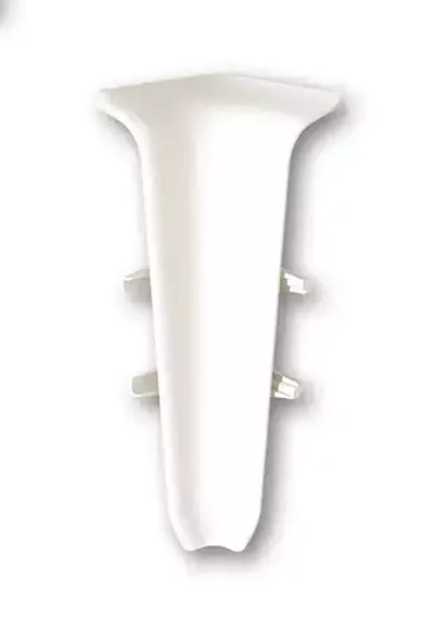 Внутренний угол Плинтуса Deconica Д55, 033 Кремово-белый, (1 шт)