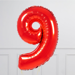 FM Шар 40" / 102 см Цифра "6 / 9" Красный (БГ-60)