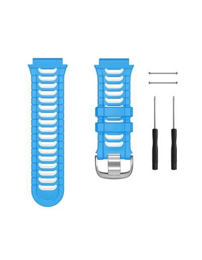 Ремешок для Garmin Forerunner 920XT (Голубой/Белый)