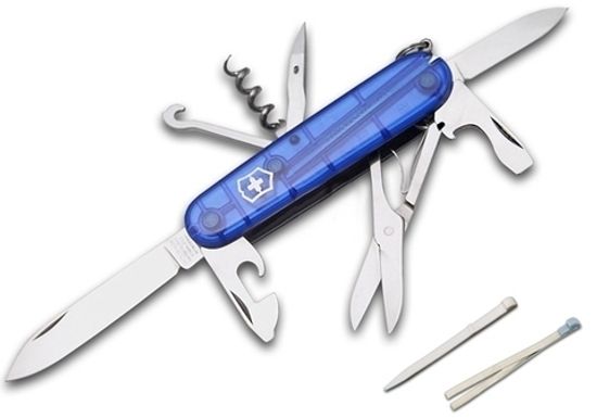 Ножи Victorinox Мод. Climber Blue Trans (91мм) - 14 функций
