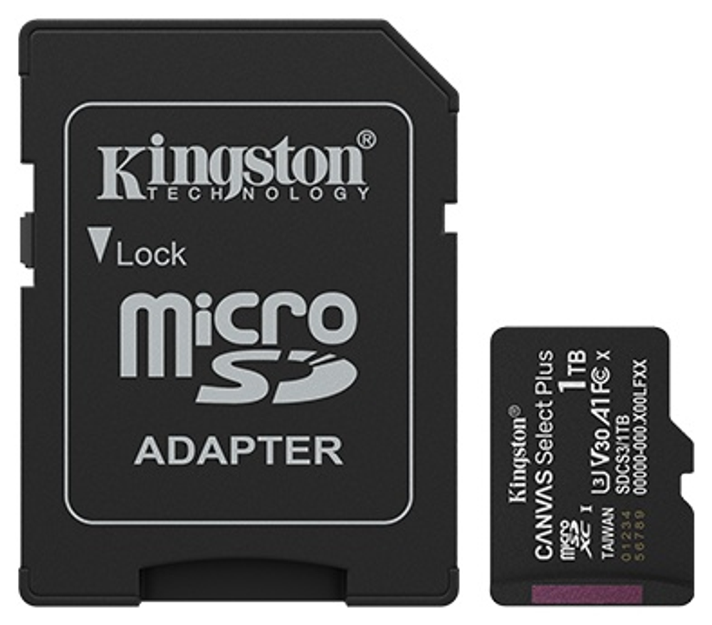 Карта памяти Kingston microSDXC SDCS3/1TB 1024 Гб