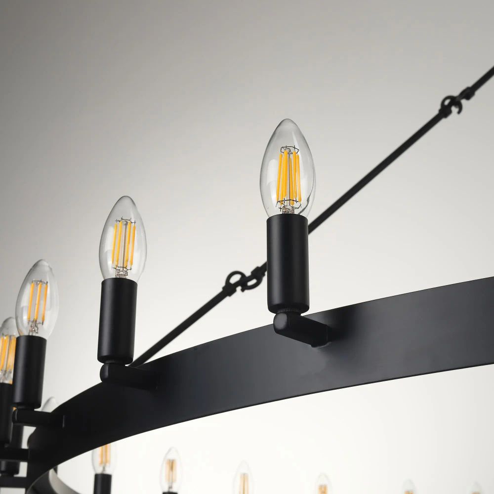 Citilux Смитсон CL470254 Люстра замковая подвесная Чёрная