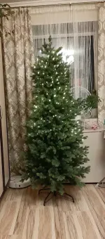 Искусственная узкая елка «Монте» (Литая хвоя) 210 см / 2,1 м