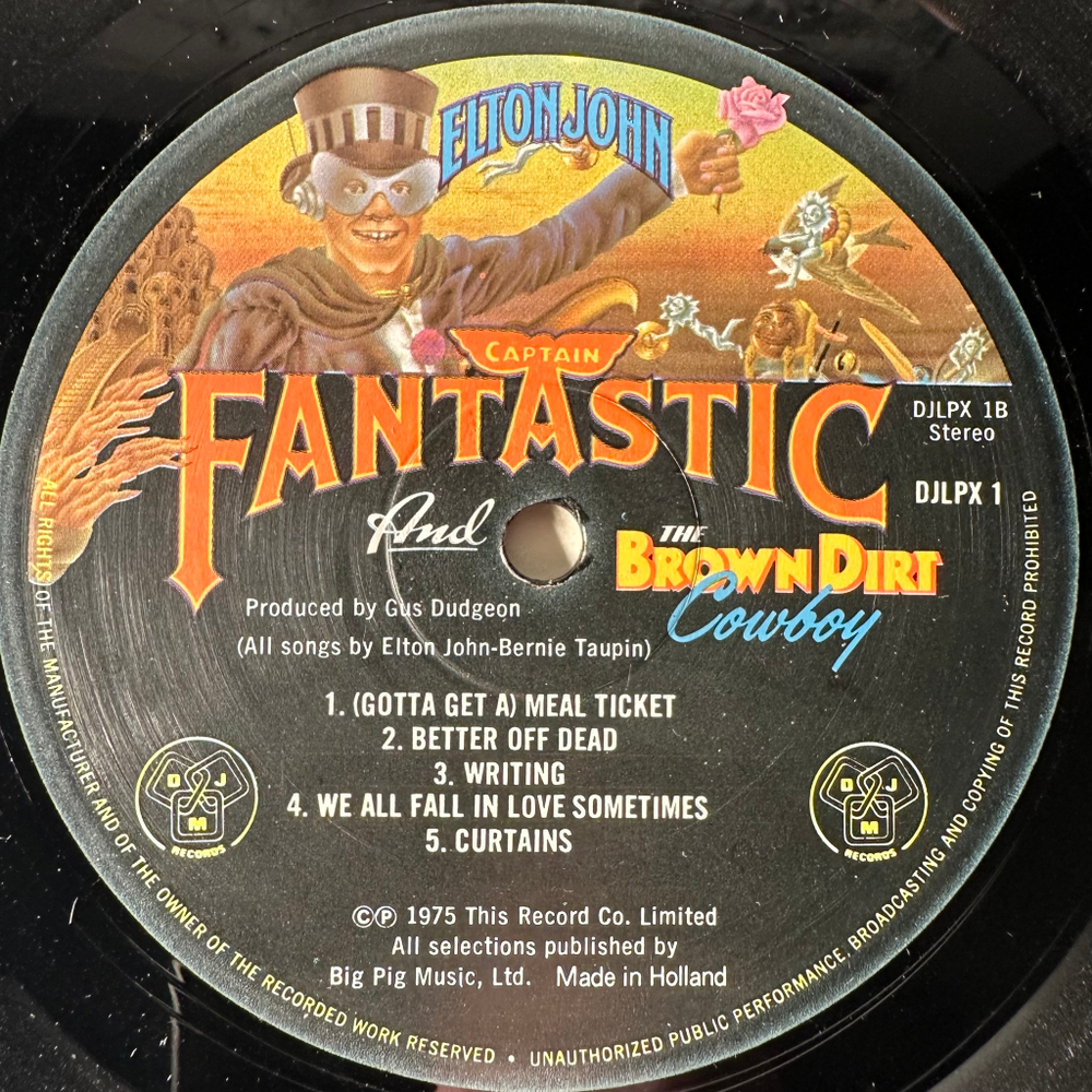 Elton John - Captain Fantastic And The Brown Dirt Cowboy (Голландия 1975г.)