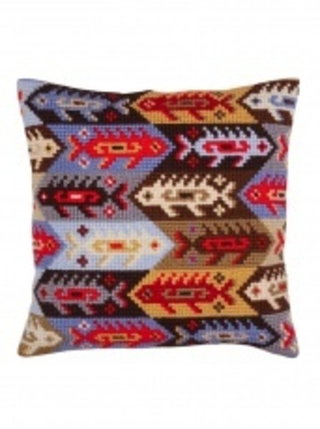 "Орнамент-рыбы"-5366  подушка