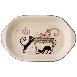 БЛЮДО AGNESS "ПАРИЖСКИЕ КОТЫ" 28*17,5*4,5 СМ (КОР=18ШТ.)