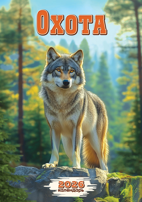 Календарь ригельный (РБ, в упаковке) Охота