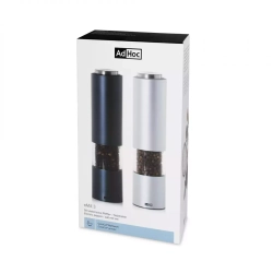 Набор электрических мельниц для перца и соли с подсветкой 2шт 21.5x5см Adhoc eMill.3 темно-синий/светло-голубой