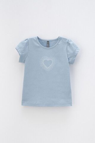 фуфайка  для девочки  КР 302219/пыльно-синий к419