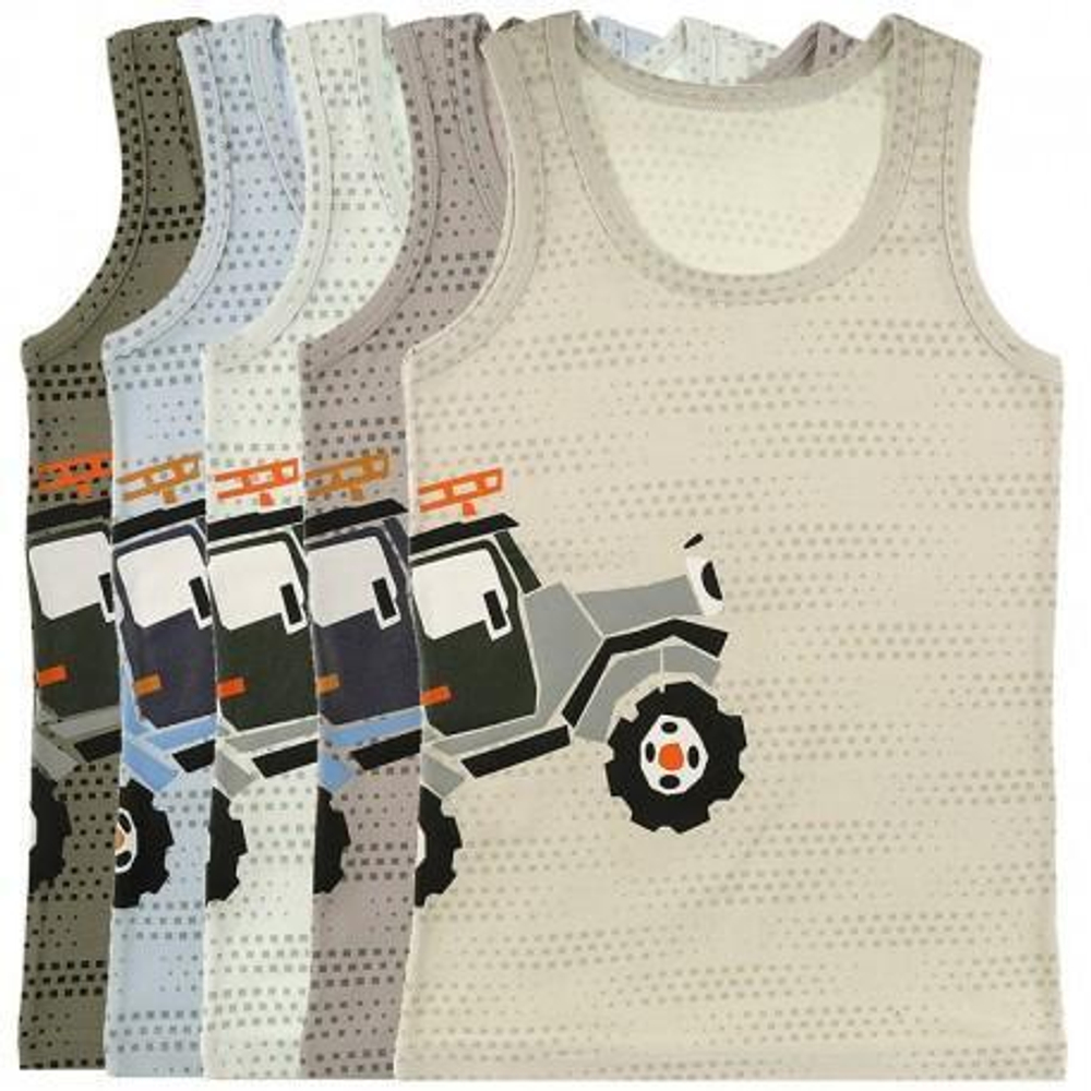 Майка для мальчиков 77931AZ 122-128 в ассорт. Donella, 1 шт.