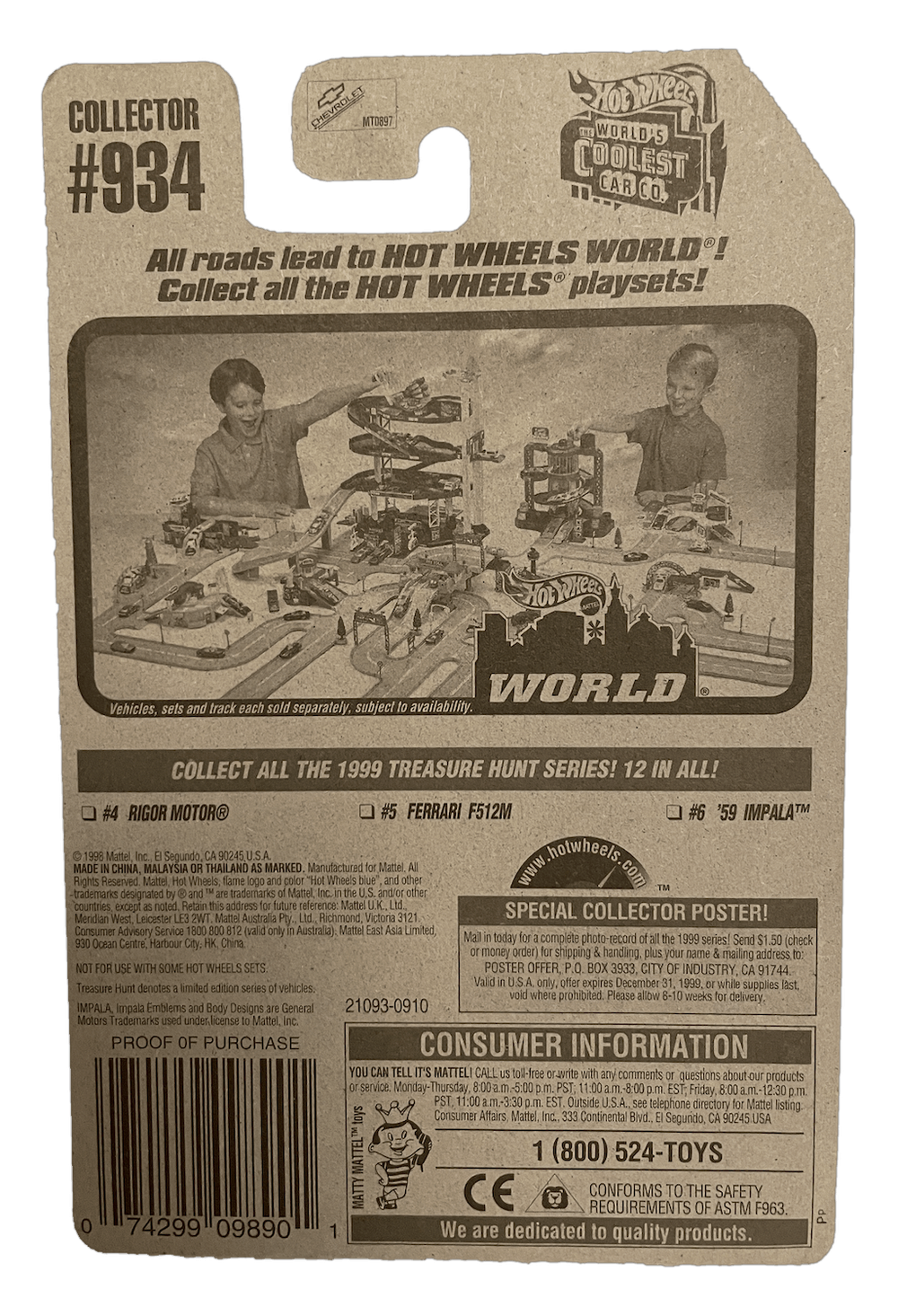 Hot Wheels Treasure Hunt '59 Impala (1999)