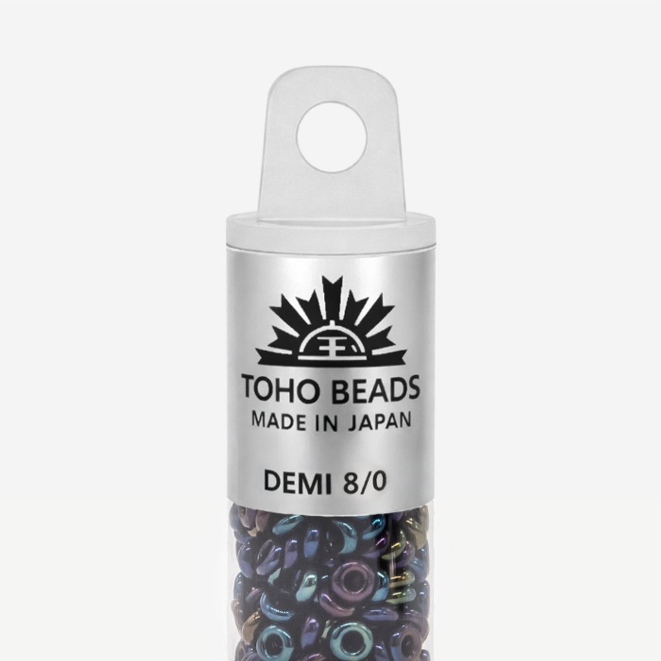 Японский бисер TOHO Demi 8/0 (№82), металлизированный, непрозрачный глянцевый