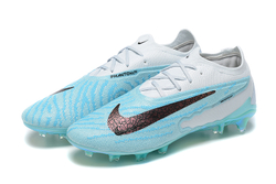 Бутсы Nike Phantom GX Elite FG (Белый+голубой)