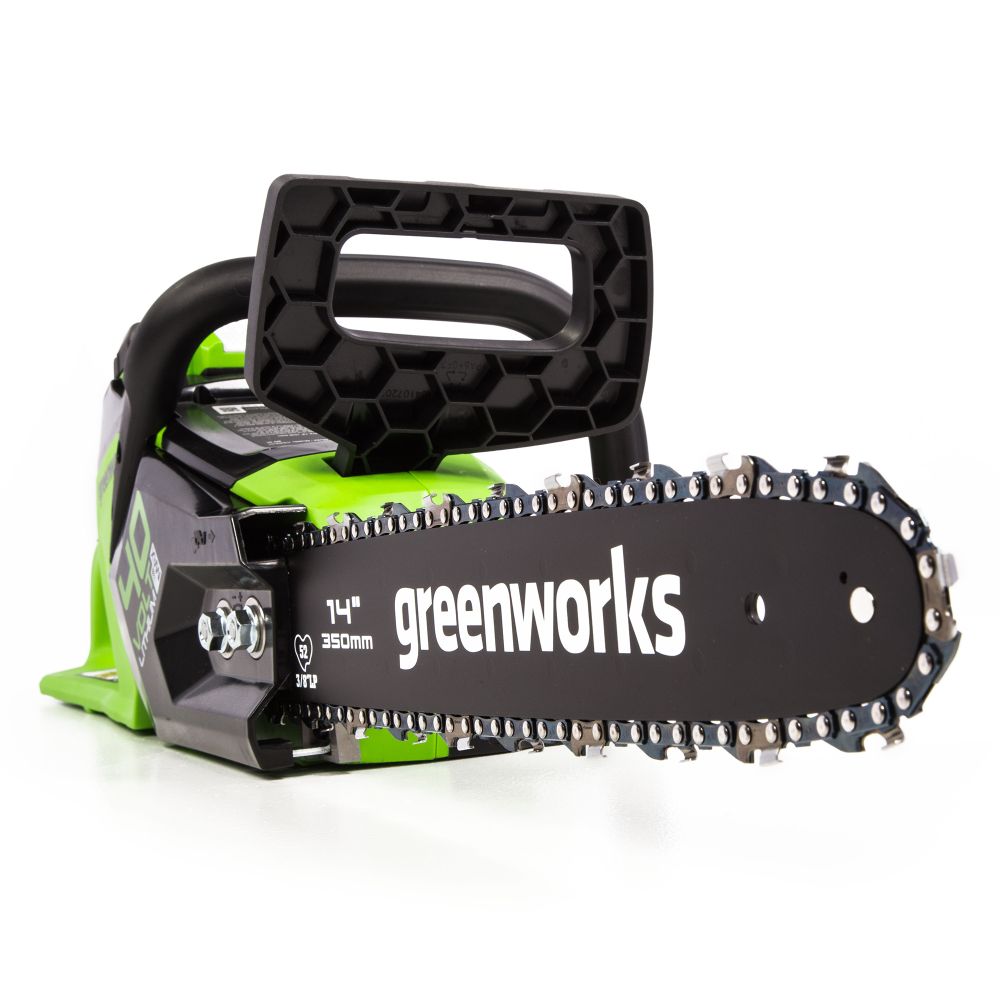 Аккумуляторная цепная пила Greenworks GD40CS15K2, 2005707UA,40v, 35 см, АКБ 2 А·ч и ЗУ