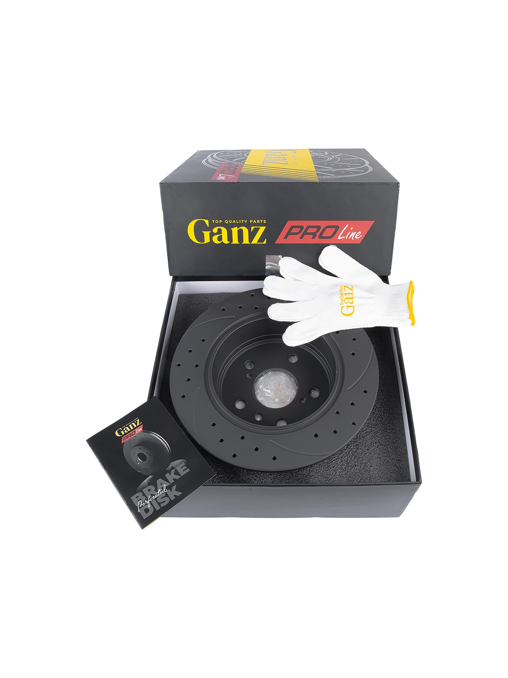 Диск тормозной задний перфорированный PRO-LINE с покрытием комплект TOYOTA CAMRY 01-06 GANZ GIJ06137S