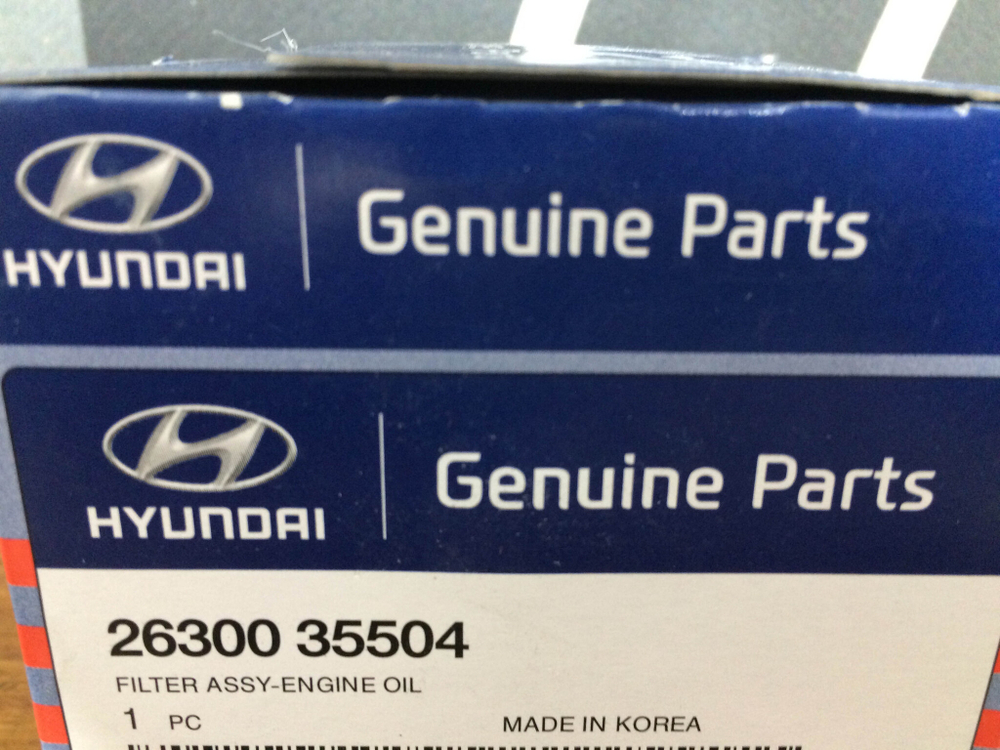 Фильтр маслянный Hyundai Kia Solaris Rio  Новое Оригинал 2630035504