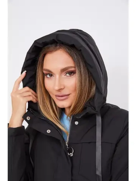 Куртка демисезонная больших размеров с капюшоном