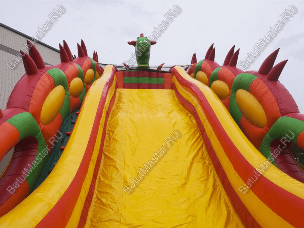 Батут-горка "Дракон 2", 15*7*11 м