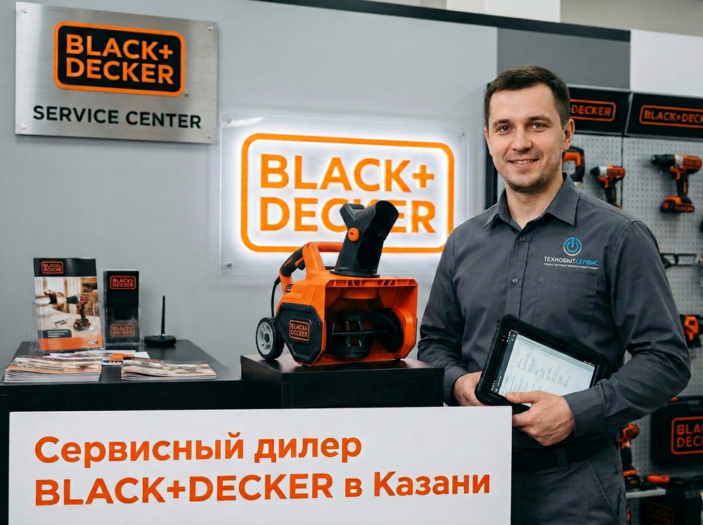 Ремонт снегоуборщика Black+Decker в Казани