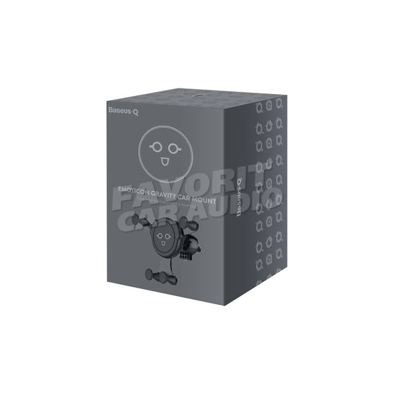 Держатель Baseus SUYL-EMKX Emoticon Gravity чёрный