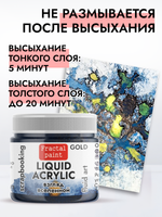 Жидкая акриловая краска LIQUID ACRYLIC «Взгляд вселенной» серия «Gold»